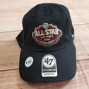 NEW Allstar‎ Las Vegas 2022 Hat Cap Mens Strap Back Black Red NHL '47 Adult